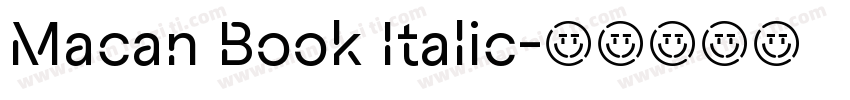 Macan Book Italic字体转换